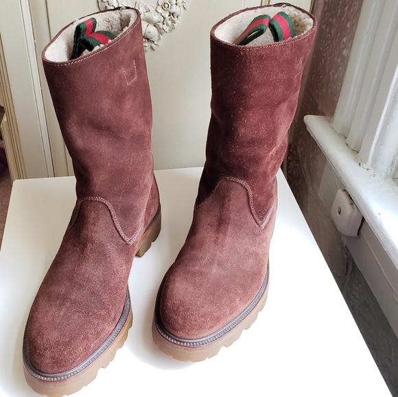 Gucci Other - Gucci Luberon Brown Suede Boots Men's Size 7 NWOT